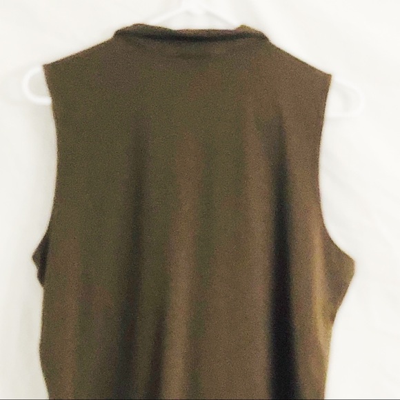 Talbots Brown Collared Blouse Size X-LARGE - Picture 3 of 3